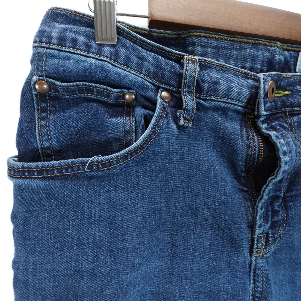 Wrangler Slim Straight Jeans Mens 32x30‎ Blue Streetwear Skate Denim Pants